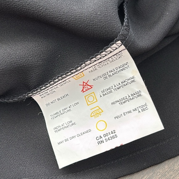 NYGARD COLLECTIONS Women’s Black Lightweight Blouse Blazer, Dressy Button Up Top - Picture 6 of 10